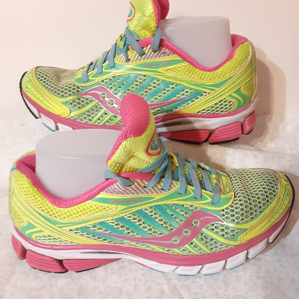 SAUCONY Power Grid Sz 8.5 Highlighter Yellow